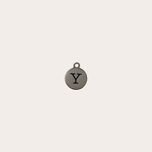 Charm medallita letra