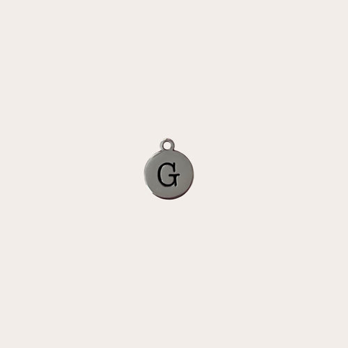 Charm medallita letra
