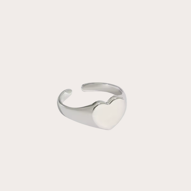 Anillo corazón personalizado