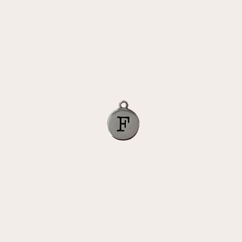 Charm medallita letra