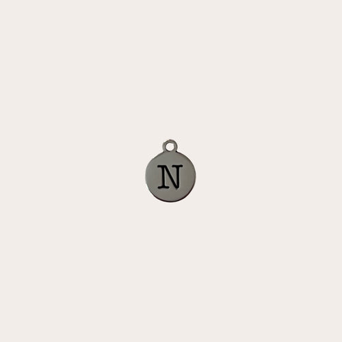Charm medallita letra