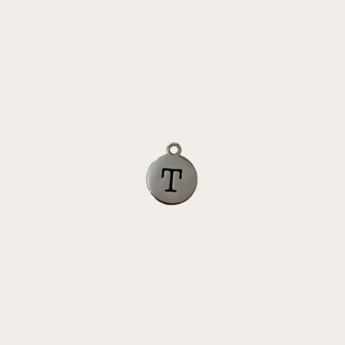 Charm medallita letra