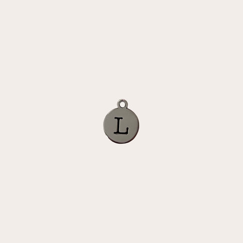 Charm medallita letra