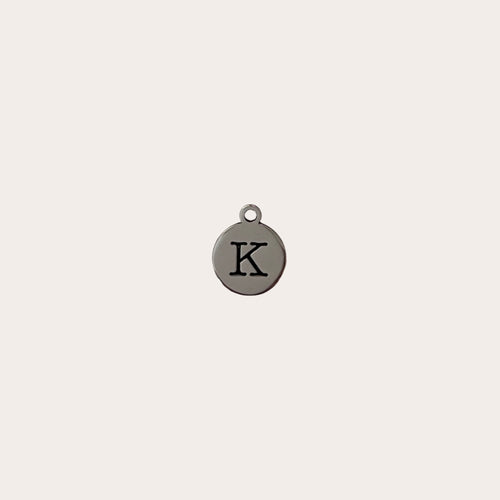 Charm medallita letra