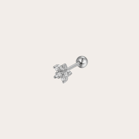 Piercing flor zirconias