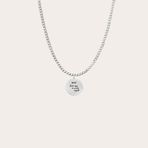 Collar medallita circular chica personalizado