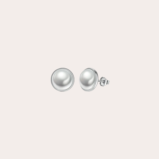 Aretes Perla Biselada
