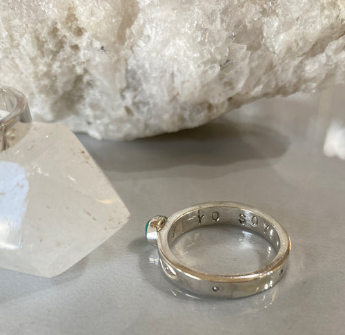 Anillo Yo Soy con turquesa