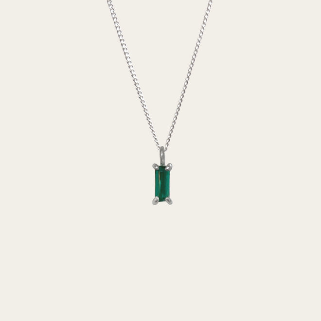 Collar Baguette Esmeralda nano