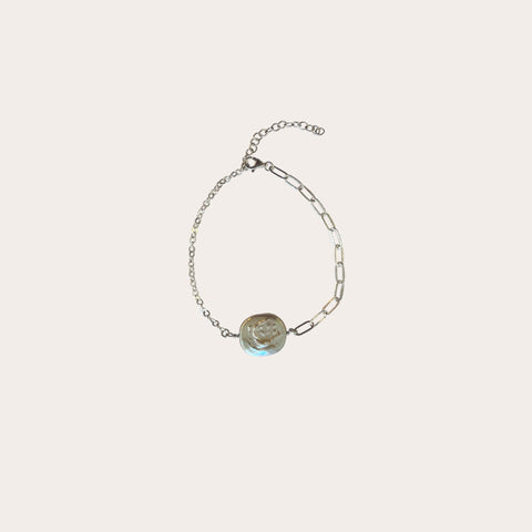 Pulsera perla cadena