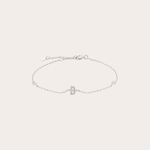 KIT: Collar + Pulsera letra zirconia