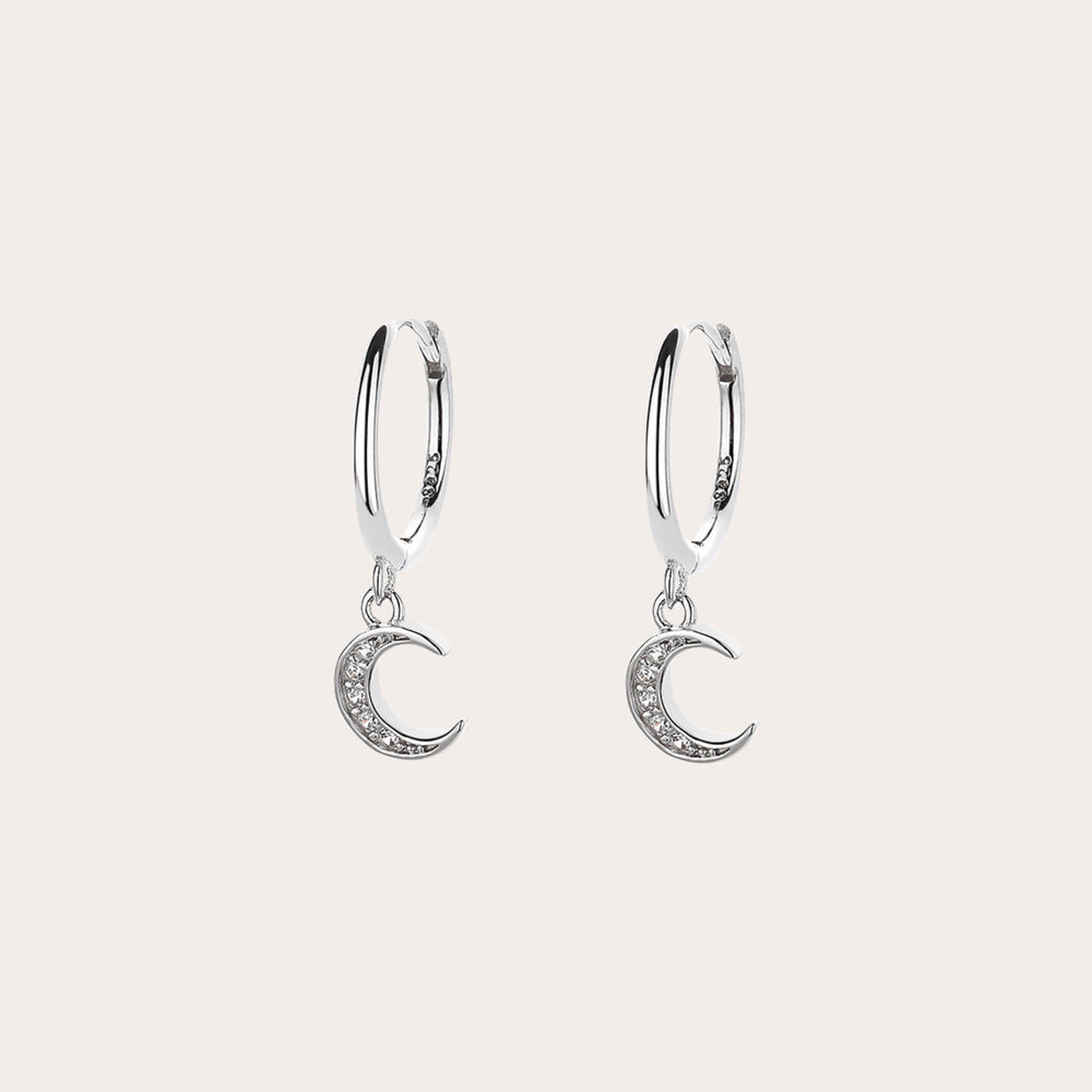 Arracadas Luna Zirconia