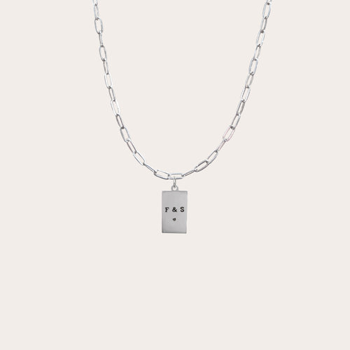 Collar rectángulo grande personalizado
