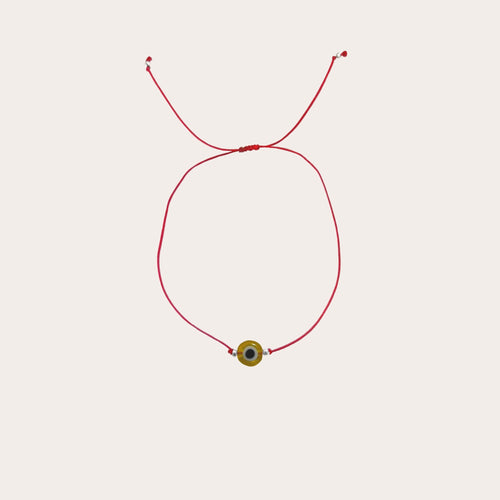 Pulsera ojo colores hilo rojo