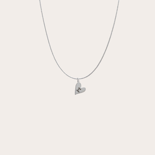 Collar corazón irregular personalizado
