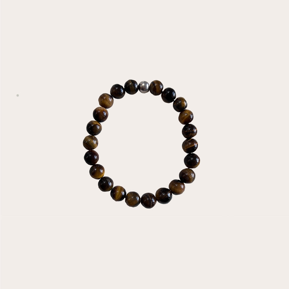 Pulsera Ojo de tigre elástica