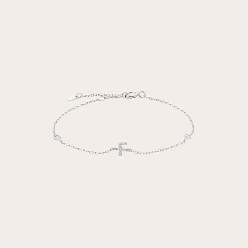 KIT: Collar + Pulsera letra zirconia