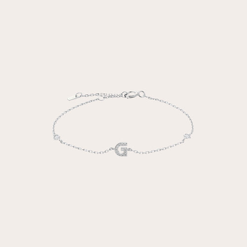 KIT: Collar + Pulsera letra zirconia