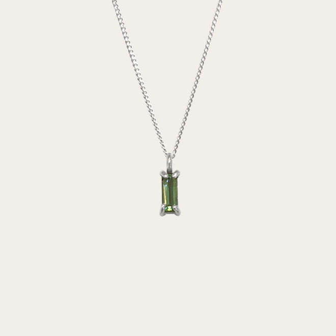 Collar Baguette Peridoto