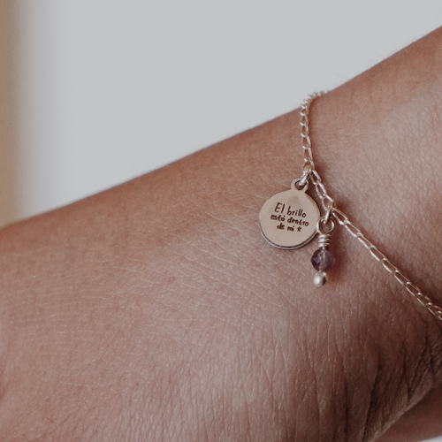 Pulsera el brillo esta dentro de mi