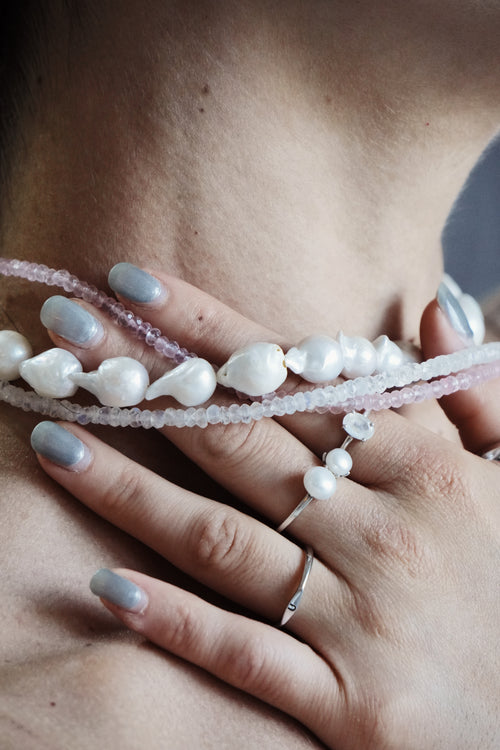 Choker perlas jumbo