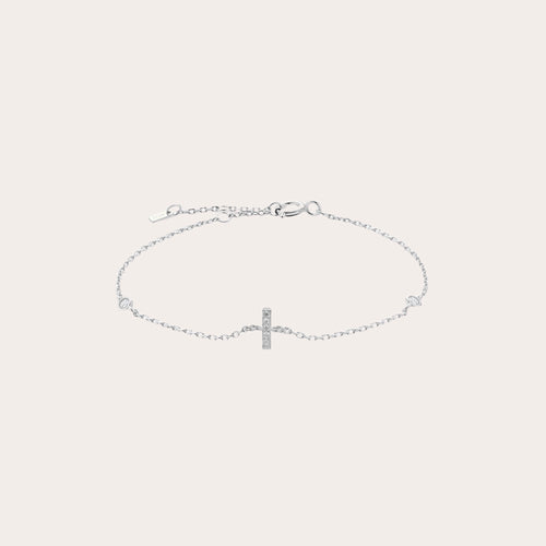 KIT: Collar + Pulsera letra zirconia
