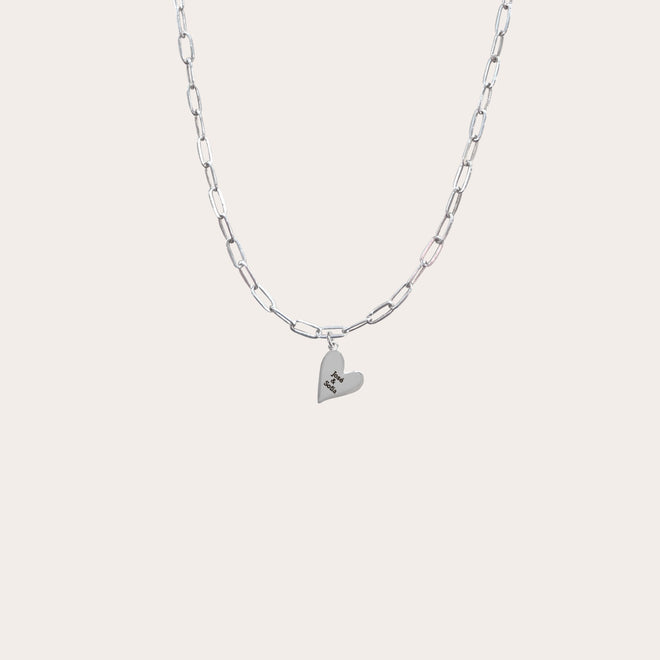 Collar corazón irregular personalizado