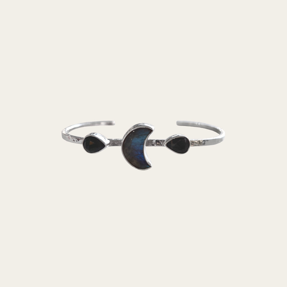 Brazalete luna labradorita