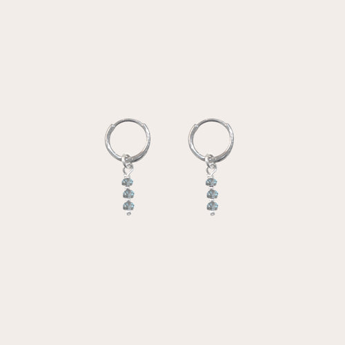 Arracadas charm piedras engarzadas