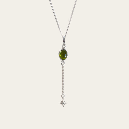 Collar Peridoto con destello