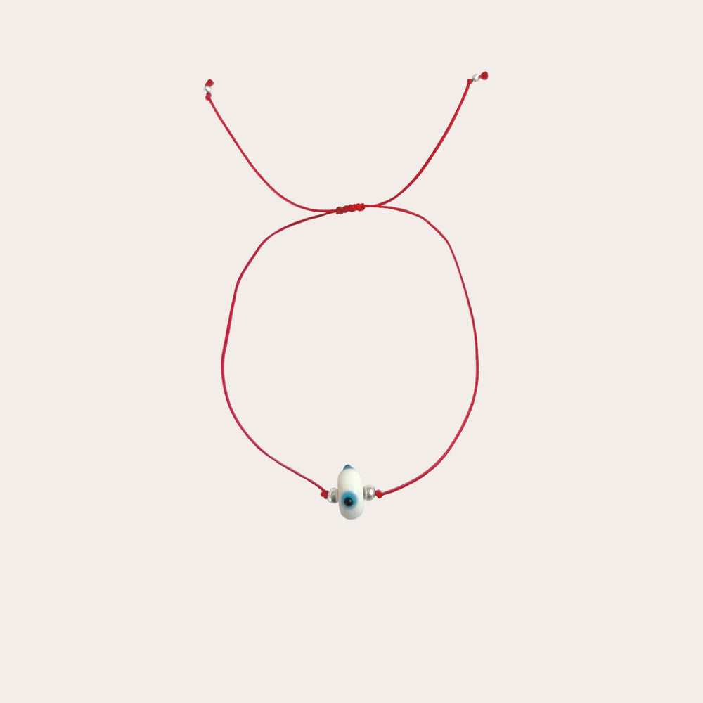 Pulsera ojo hilo rojo