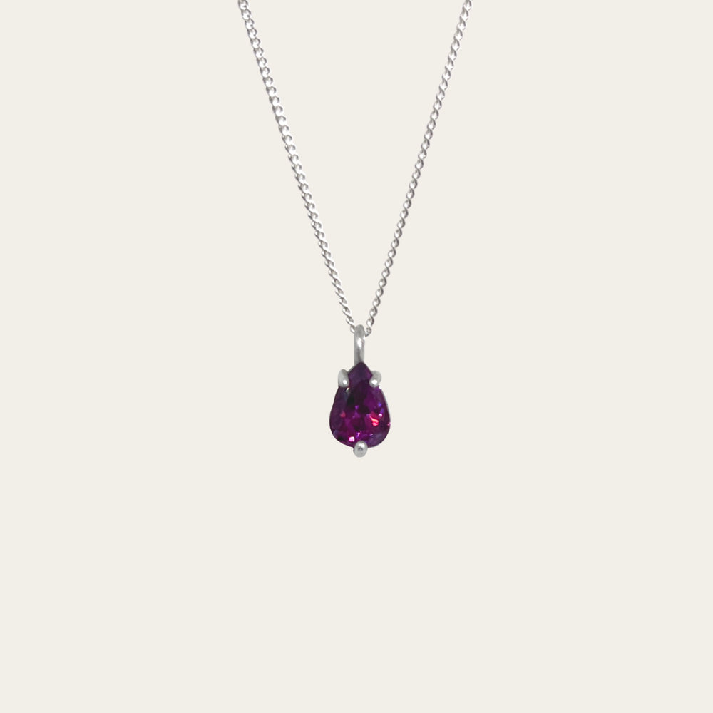 Collar Drop Rhodolita