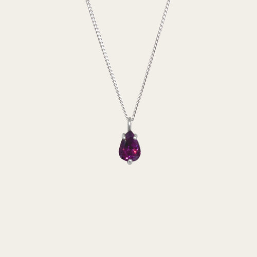 Collar Drop Rhodolita