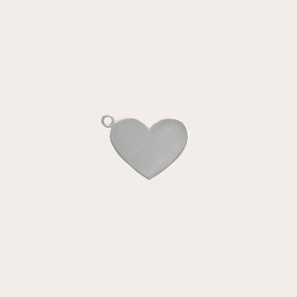 Charm Corazón argolla lateral