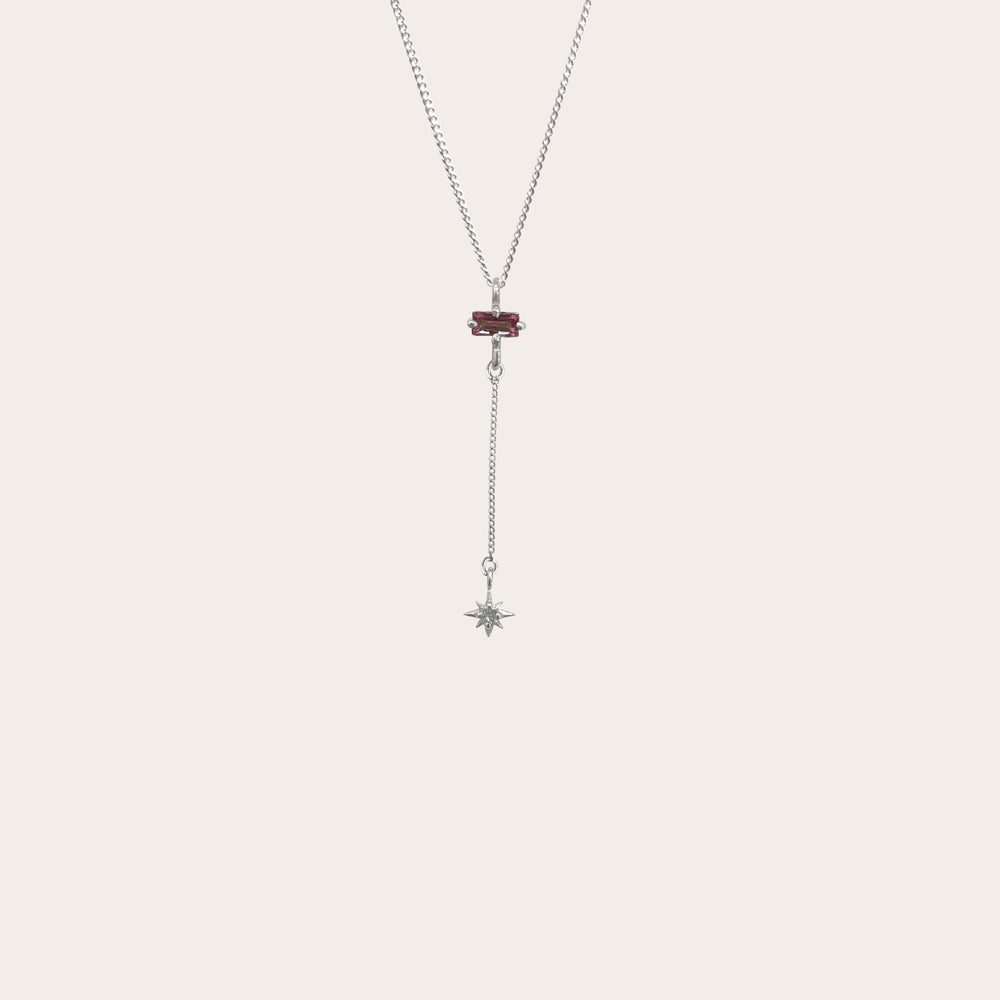 Corbatín Topacio Rosa con destello
