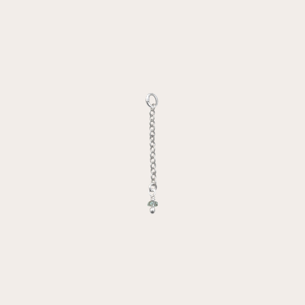 Charm cadenita ancla piedra engarzada