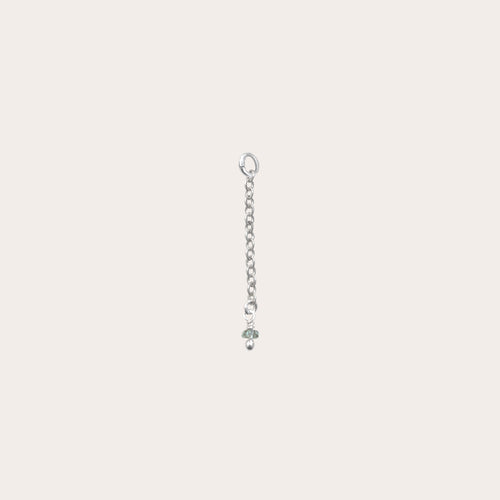 Charm cadenita ancla piedra engarzada