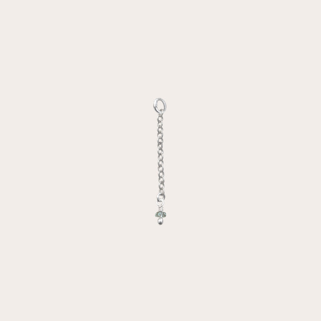 Charm cadenita ancla piedra engarzada