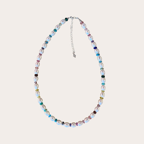 Choker Perlas Rainbow