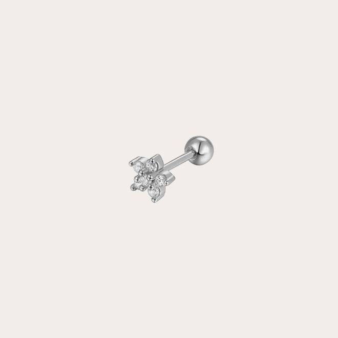 Piercing flor zirconias