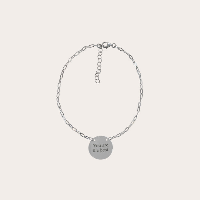 Pulsera conector circular personalizada