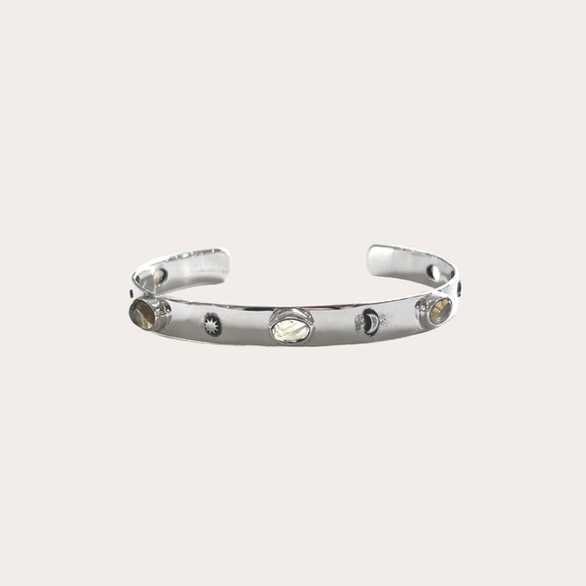 Brazalete Galaxy citrinos grueso