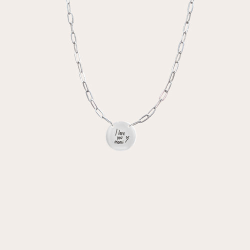 Collar medalla redonda