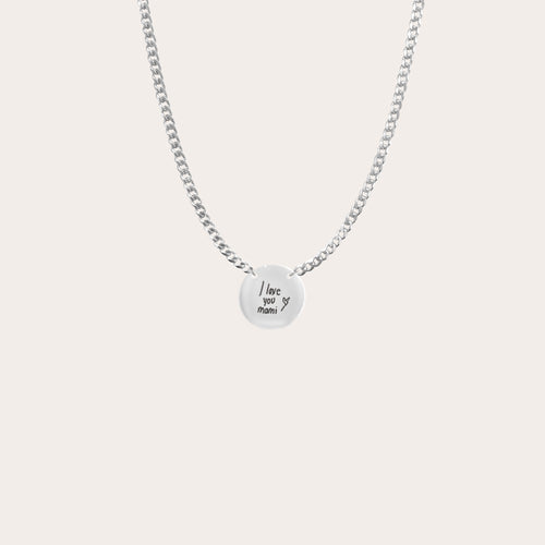 Collar medalla redonda