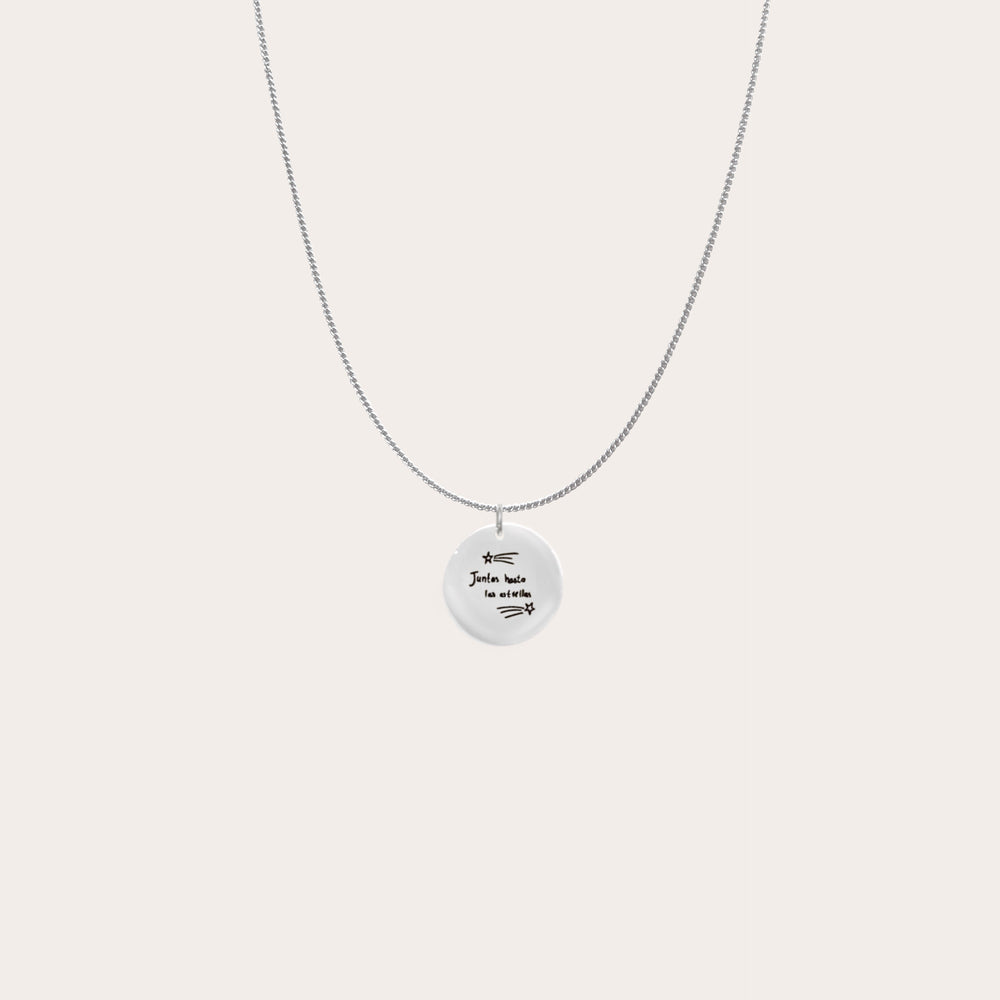 Collar medalla redonda