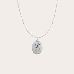 Collar personalizado óvalo grande