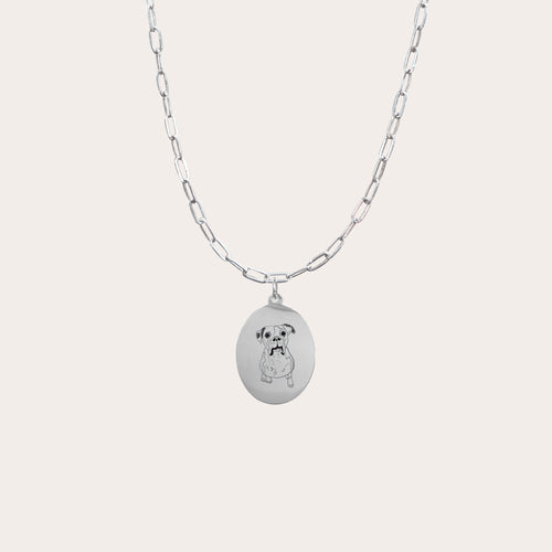 Collar personalizado óvalo grande