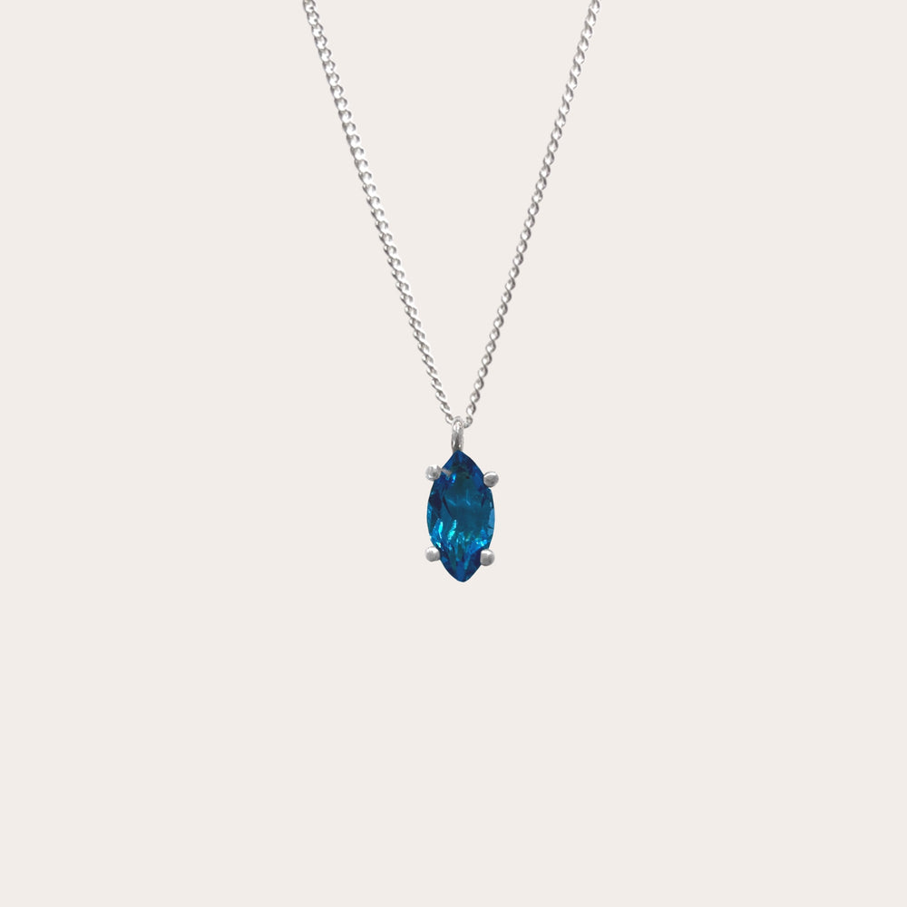 Collar Marquise London Blue nano