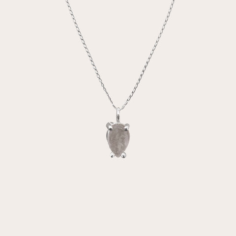 Collar gota piedra luna