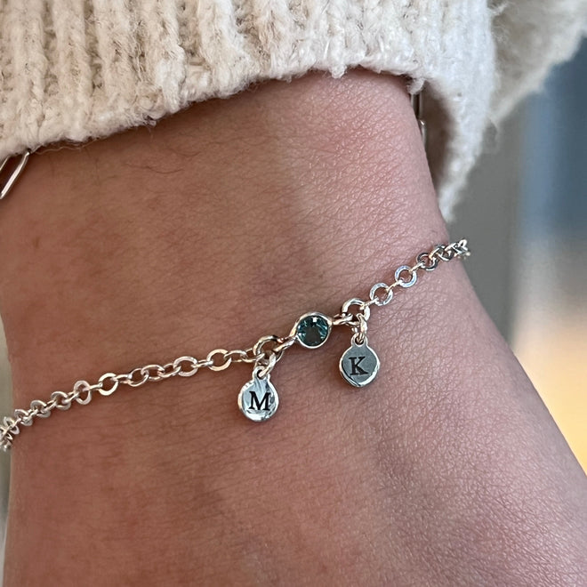 Pulsera Forever us con iniciales